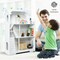Kids Wooden Dollhouse Bookshelf with Anti-Tip Design and Storage Space